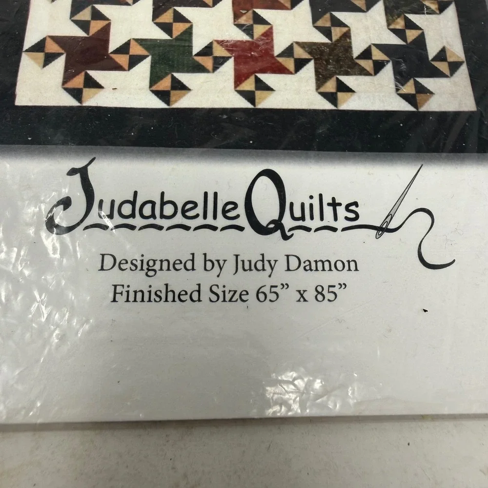 Judabelle Quilts Tilt-A-Whirl Quilt Pattern JQ-105 Judy Damon 65x85 Star Design
